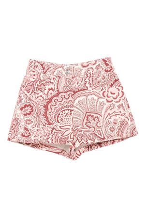 multicolor cotton shorts ETRO KIDS | GX6A59D0127416RS